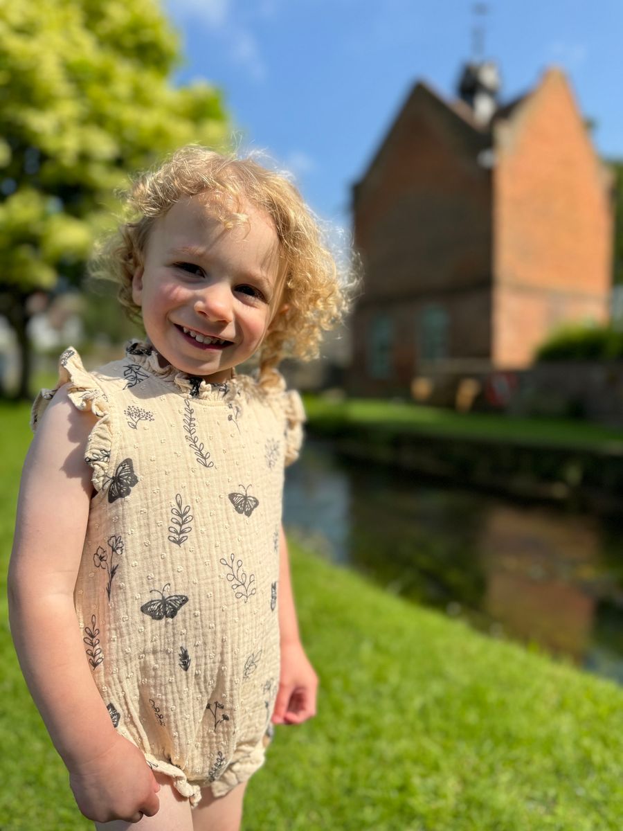 Odette Cream Floral Butterfly Bubble