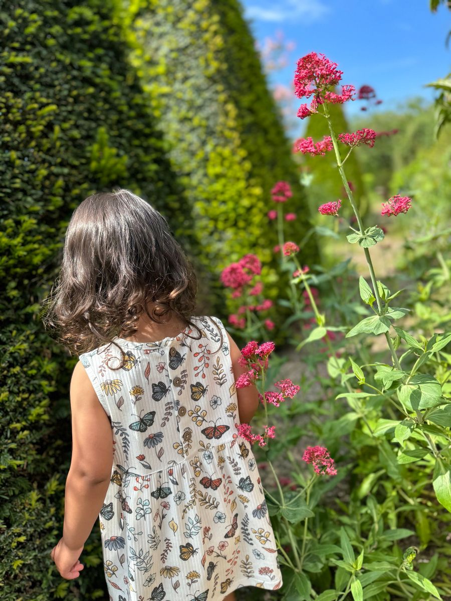Evie Dress – Floral Butterfly