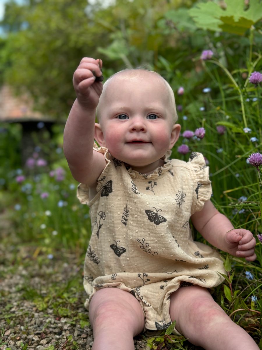 Odette Cream Floral Butterfly Bubble