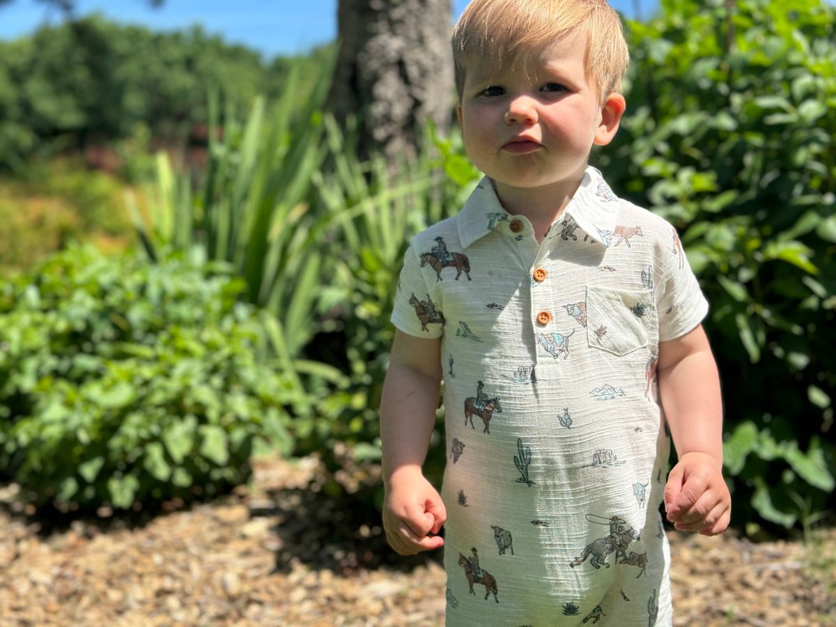 Finley Cowboy Romper