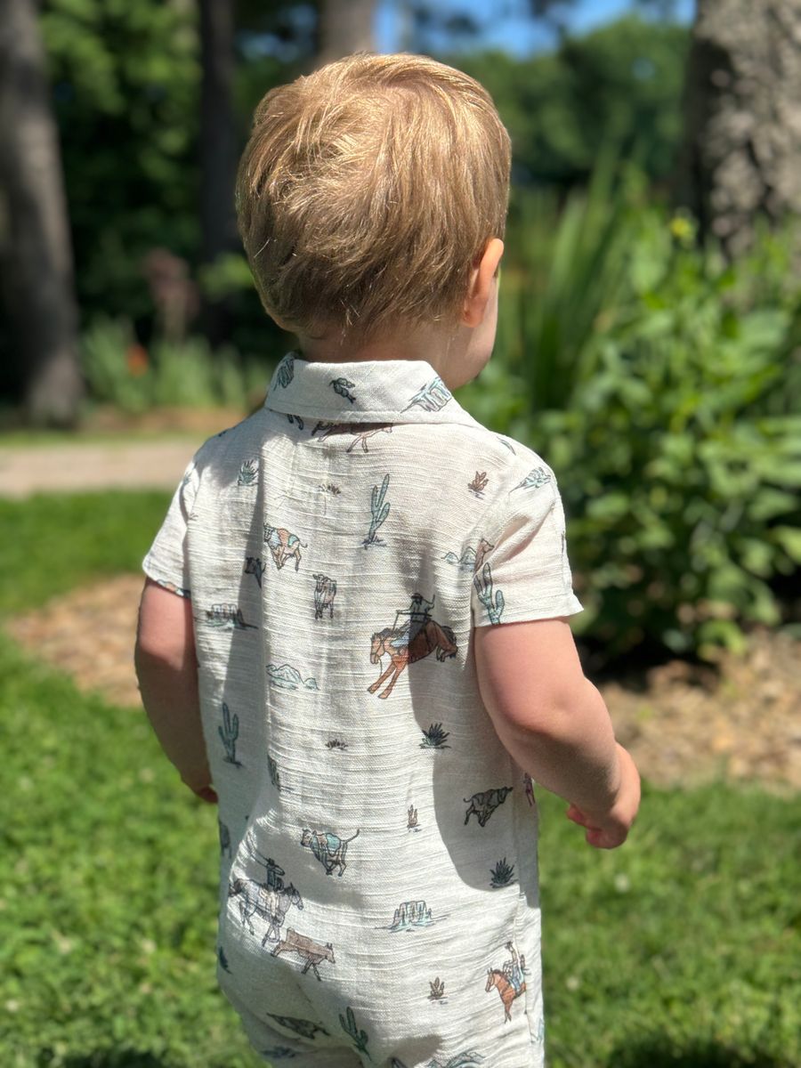 Finley Cowboy Romper