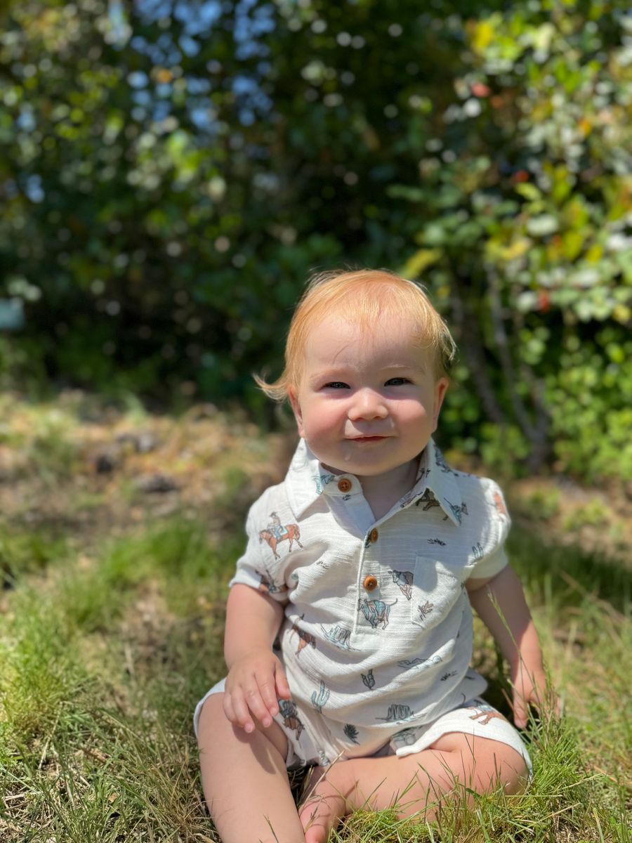 Finley Cowboy Romper