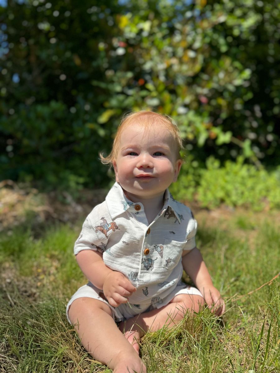 Finley Cowboy Romper