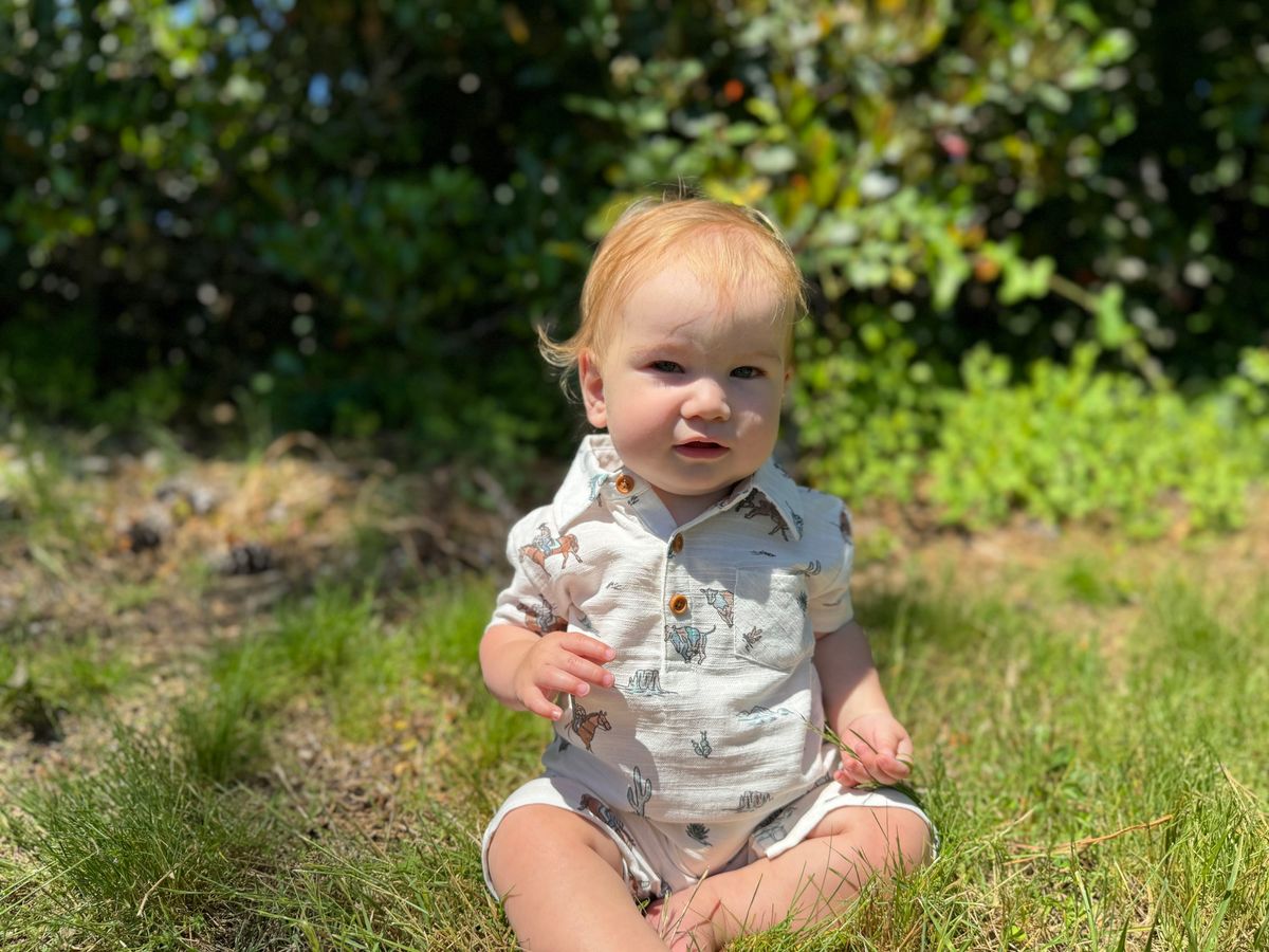 Finley Cowboy Romper