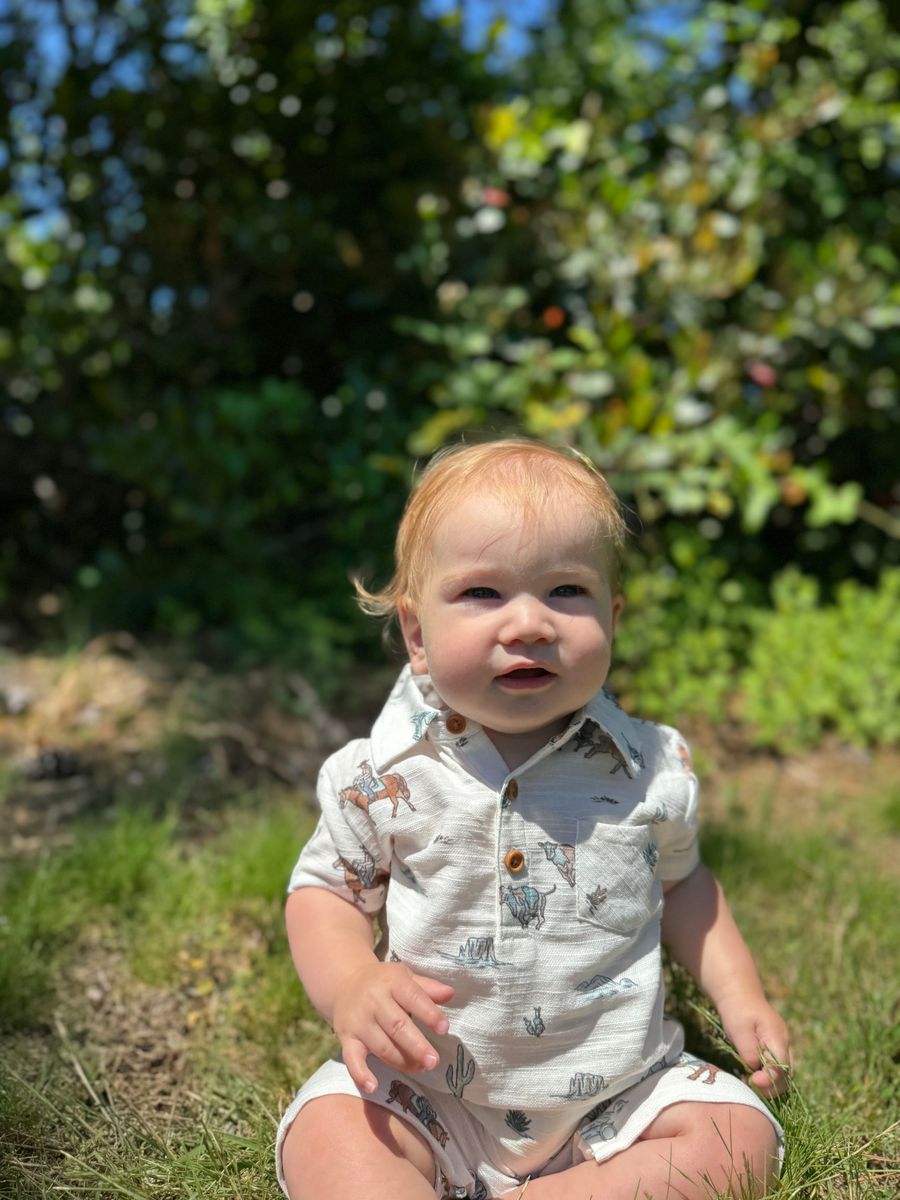 Finley Cowboy Romper