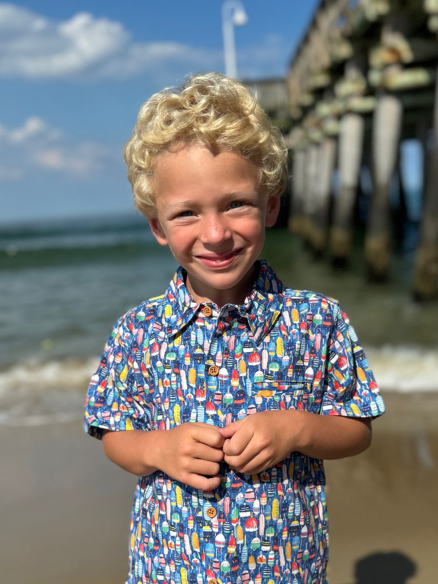 MAUI Printed Shirt-Multi Buoys