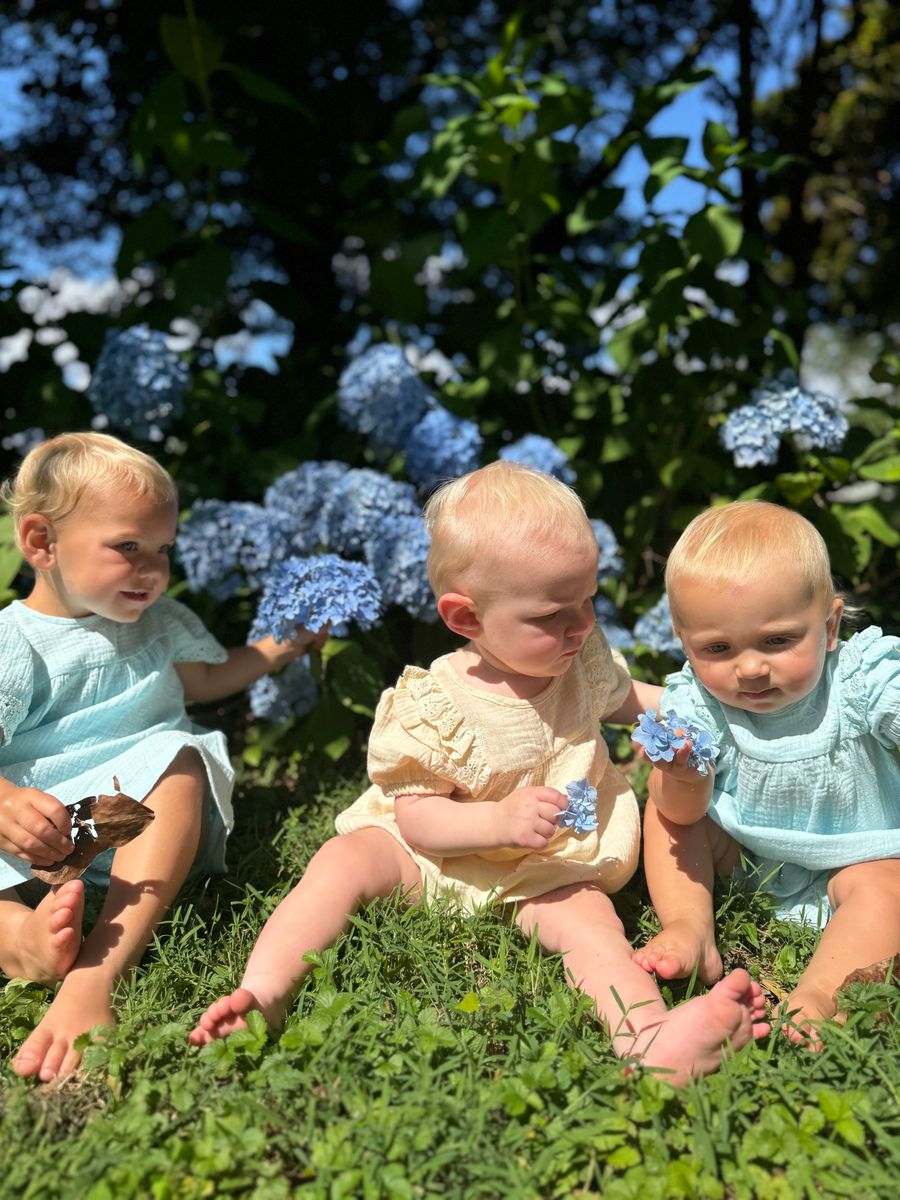 Laura Dress – Embroidered Aqua Butterfly