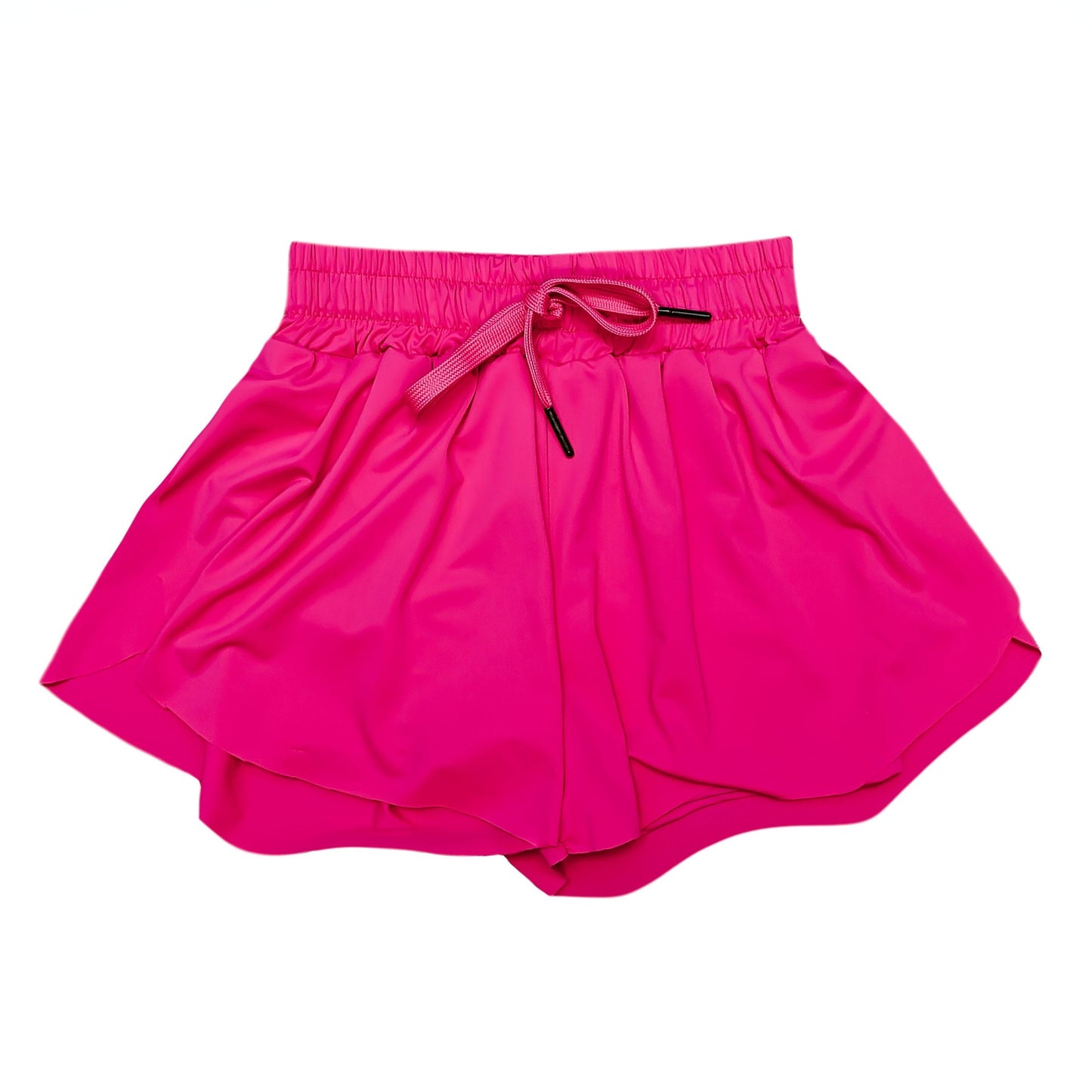 Neon Pink Adult Butterfly Shorts