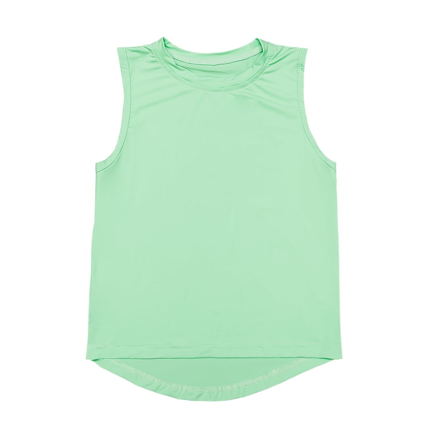 Neon Green High Low Kid Tank