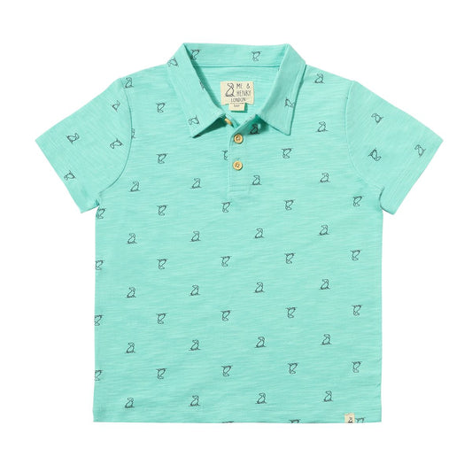 POLREATH Polo-Aqua Henry Print