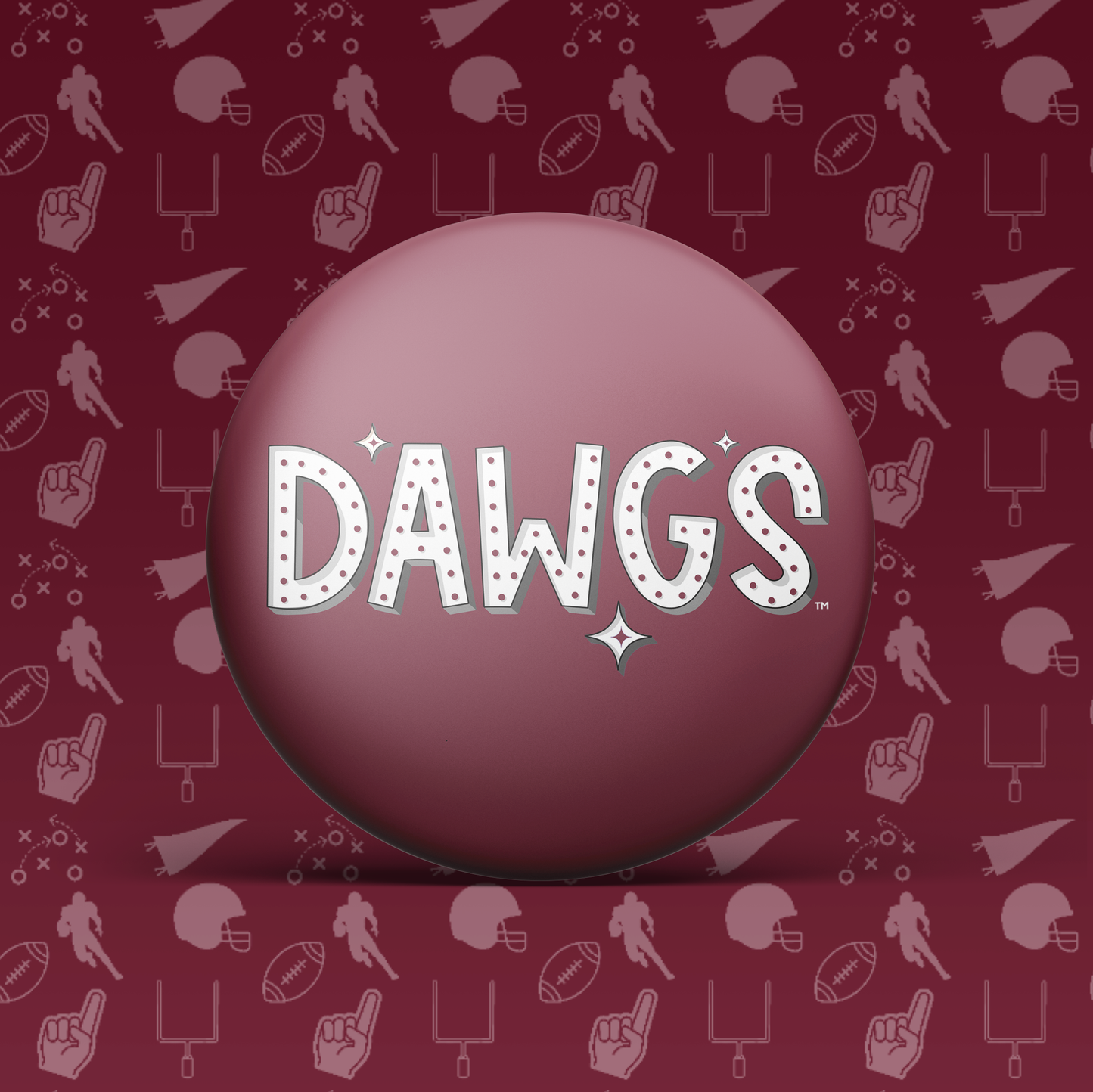 Dawgs Retro Button
