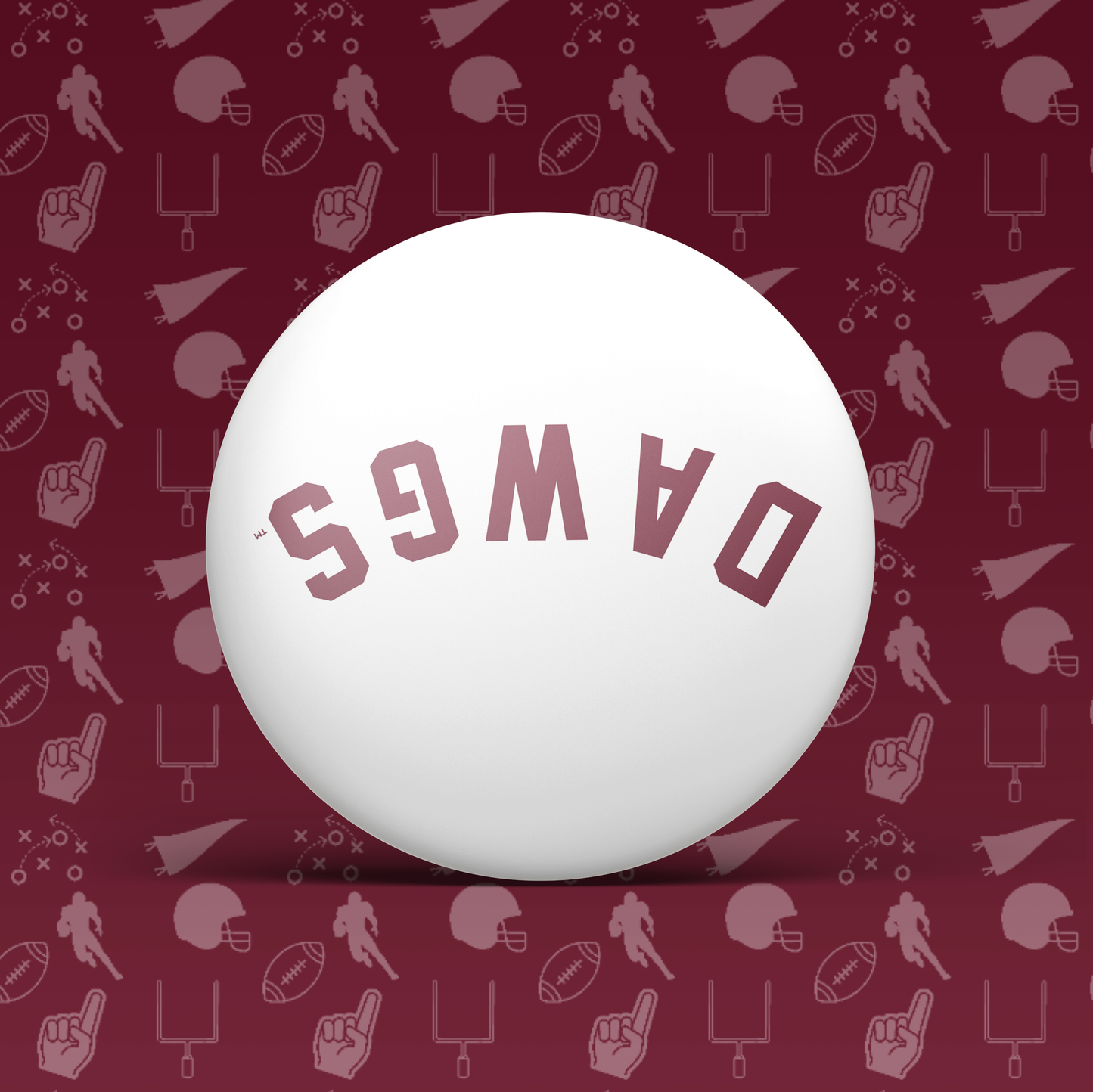 Dawgs Upside Down Button