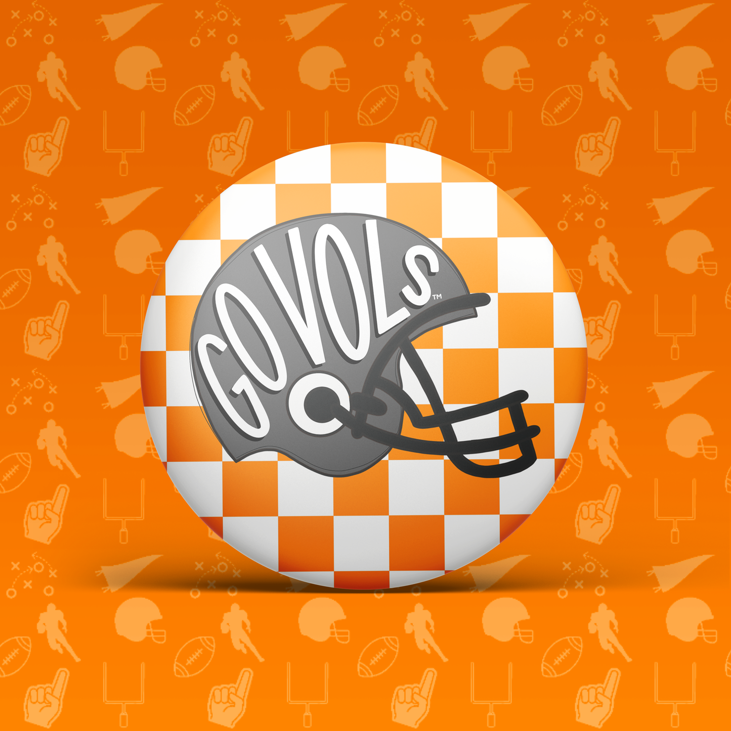 Go Vols Helmet Button
