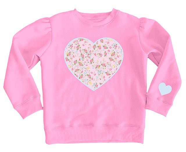 Azarhia Sequin Appliqué Stay Sweet Pink Holly Sweatshirt | Girls Boutique Sweatshirt | Bossier City, LA