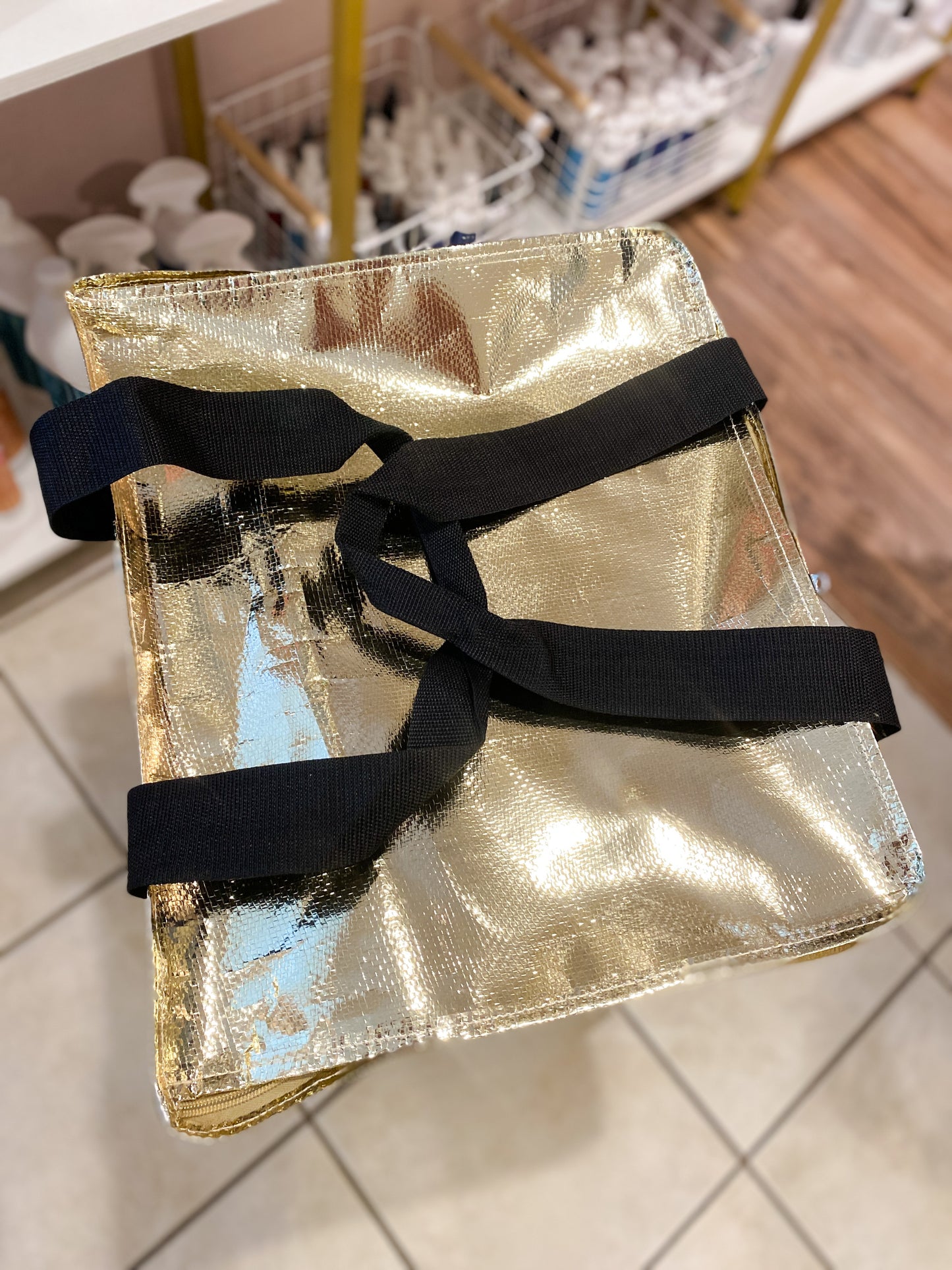 Simply Southern Rolling Tote Bag – Metallic Gold, Silver, or Black