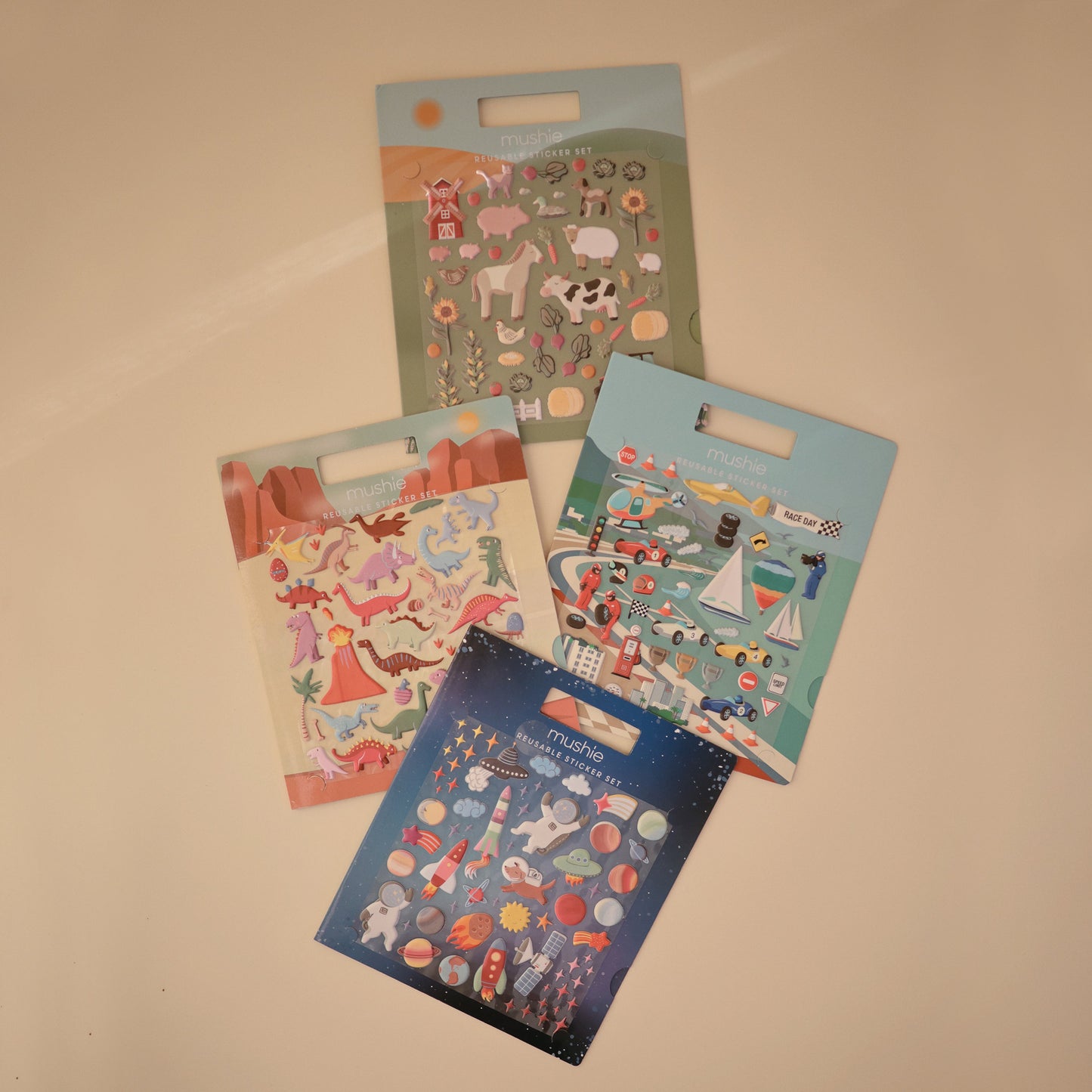 Reusable Dino Sticker Set