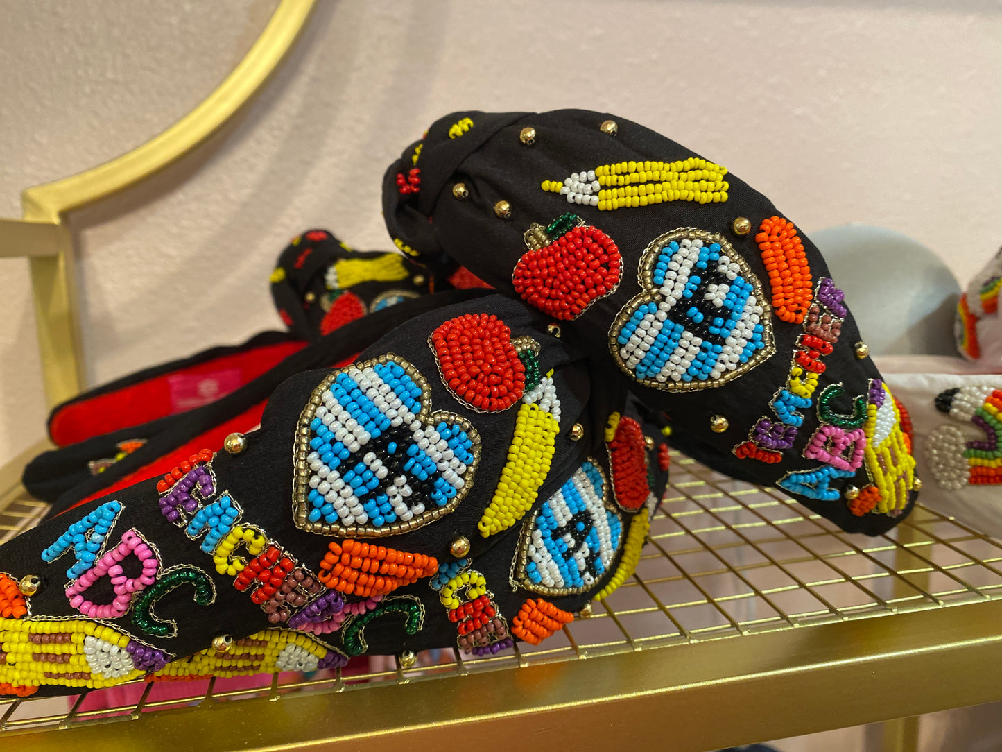 Back to School Beaded Headband