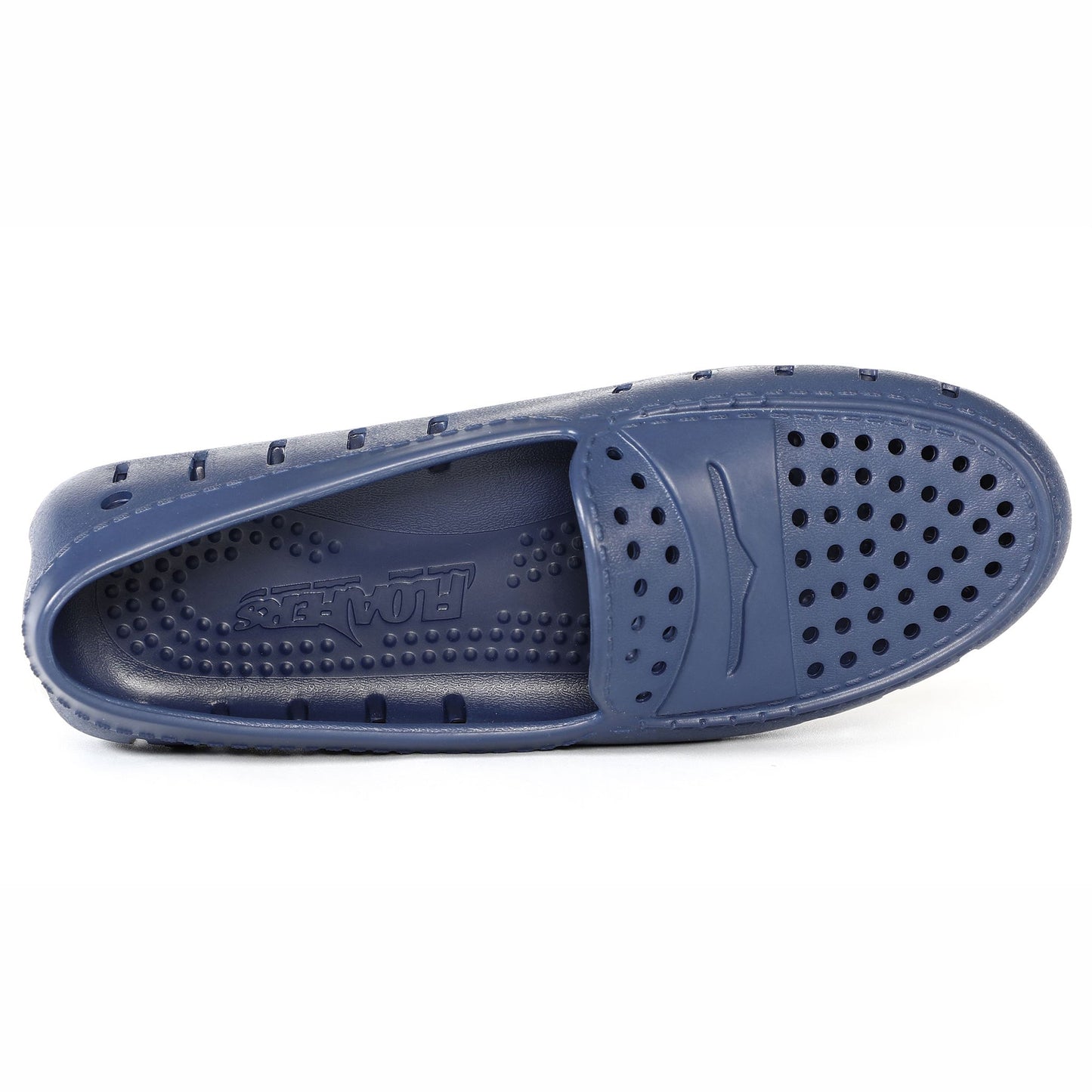 Women's Posh Navy Peony Bright White Loafers