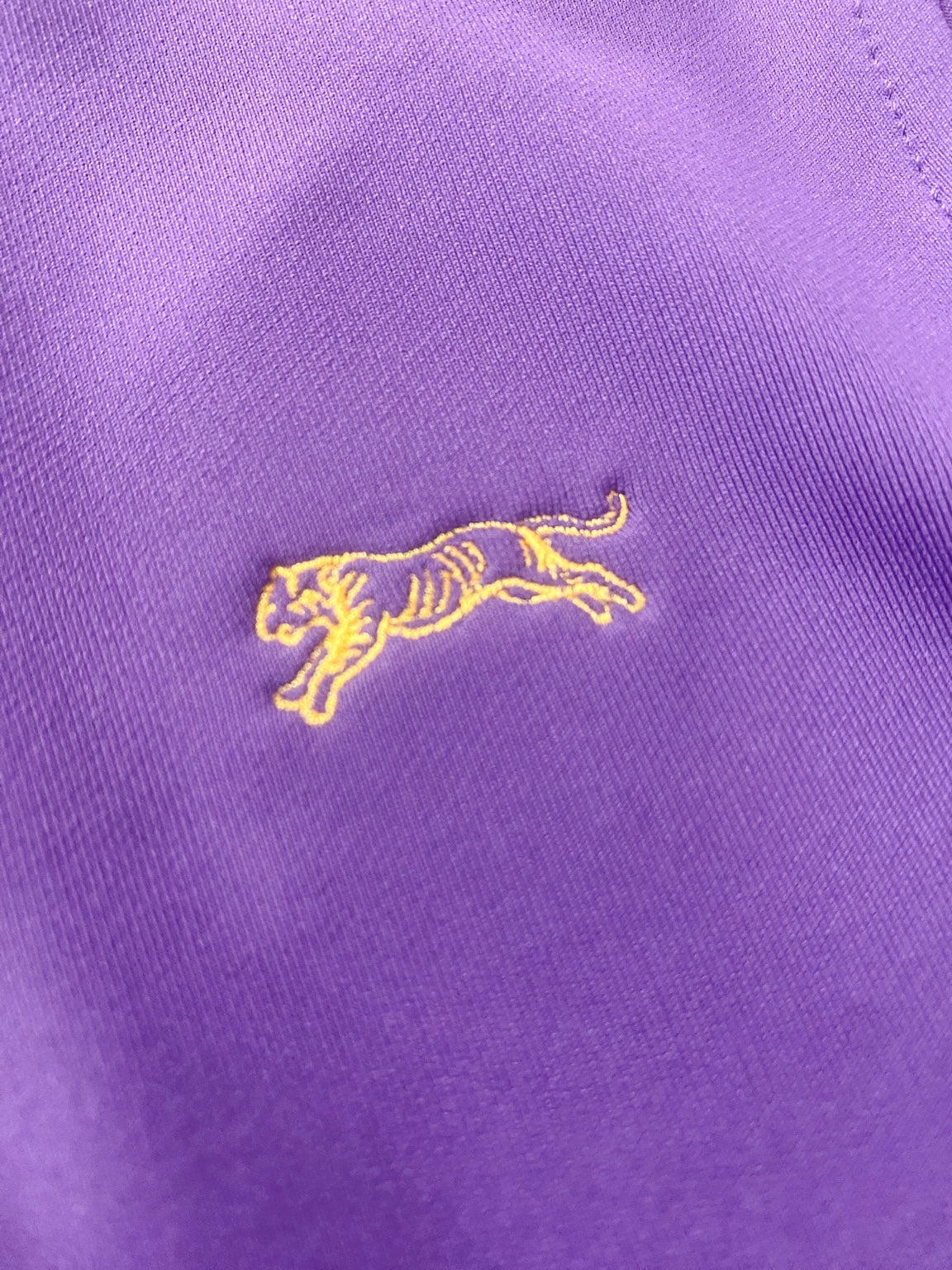 Kids Purple Tiger Quarter Zip Pullover | LSU Gameday Performance Top