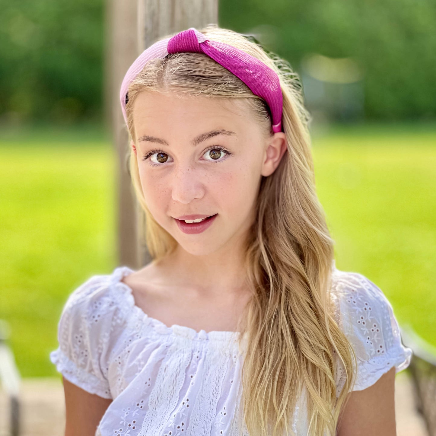 Two Tone Pleated Knot Headbands