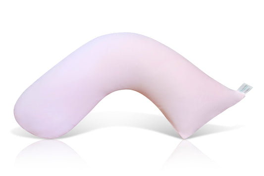 Award-Winning Nursing Pillow - Baby Pink Smooth Design | Ergonomic Breastfeeding Support | Luna Lullaby