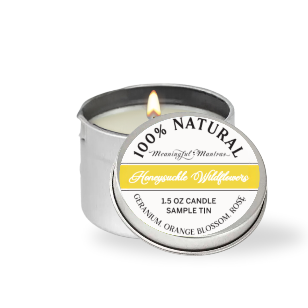 1.5oz Honeysuckle Wildflowers Tin Candle