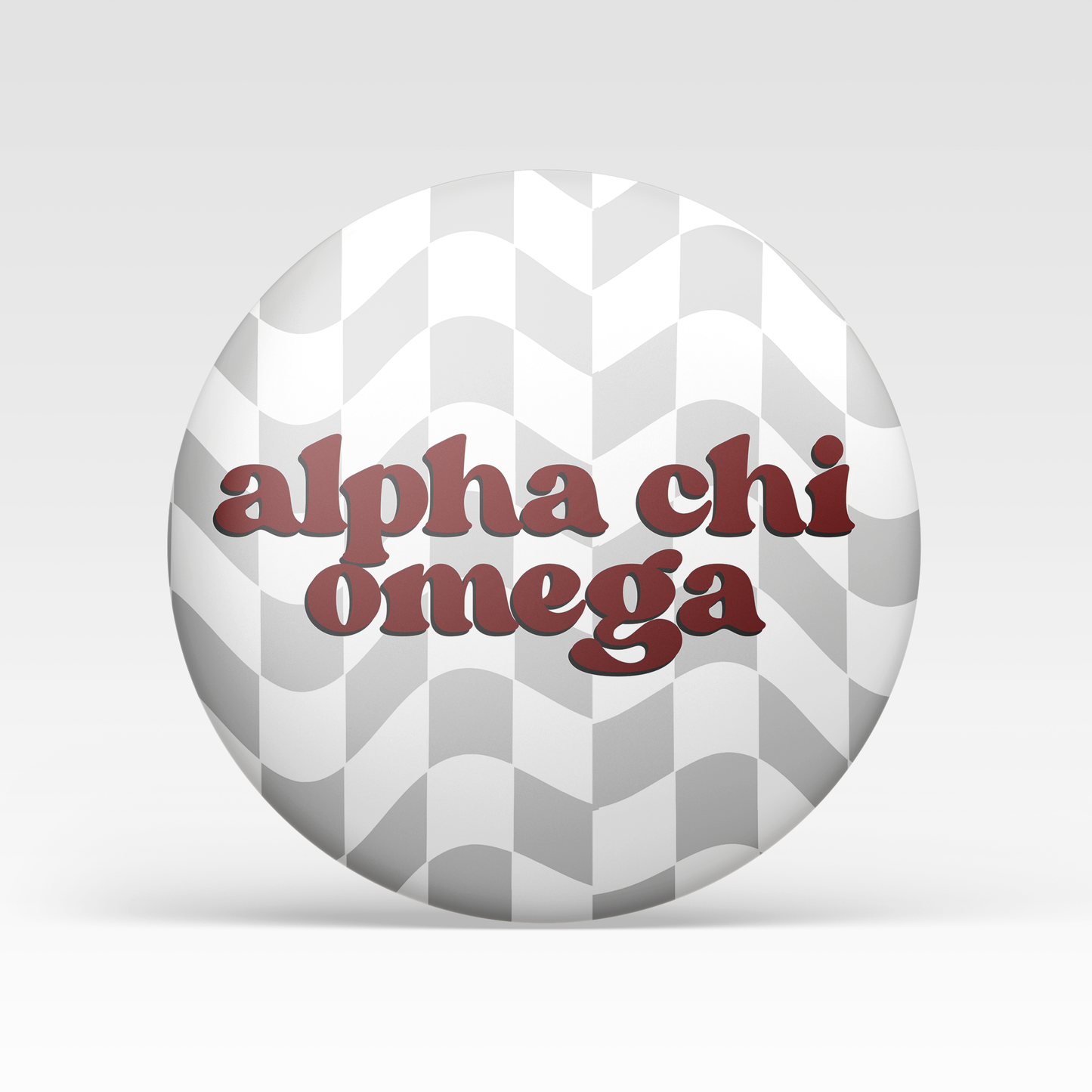 Alpha Chi Omega Checkered - Maroon