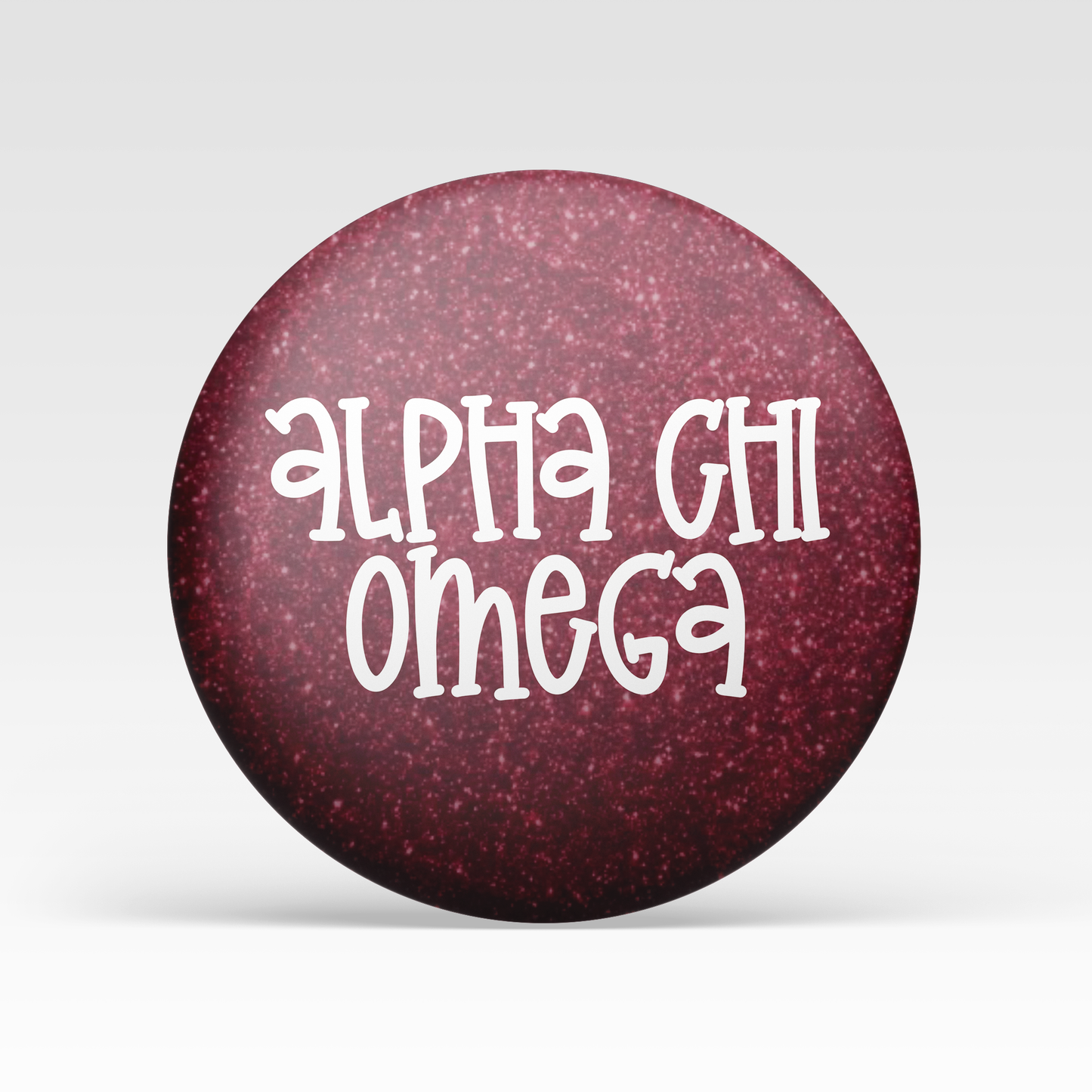 Alpha Chi Omega Maroon Glitter