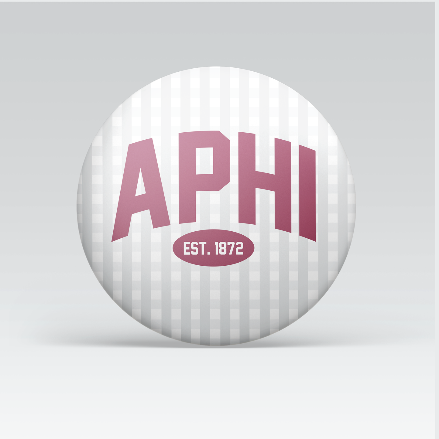 Alpha Phi Gingham Button