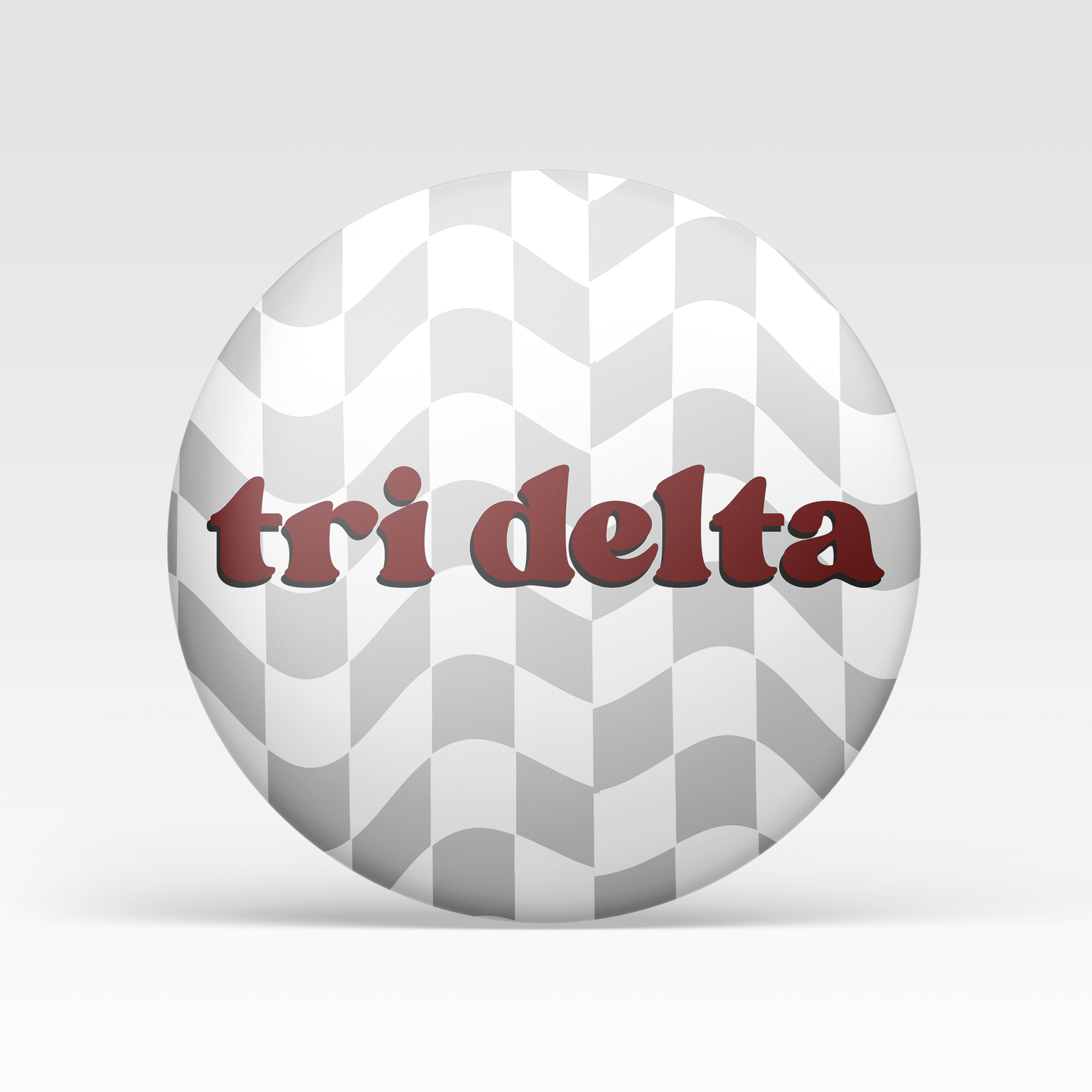 Tri Delta Checkered - Maroon