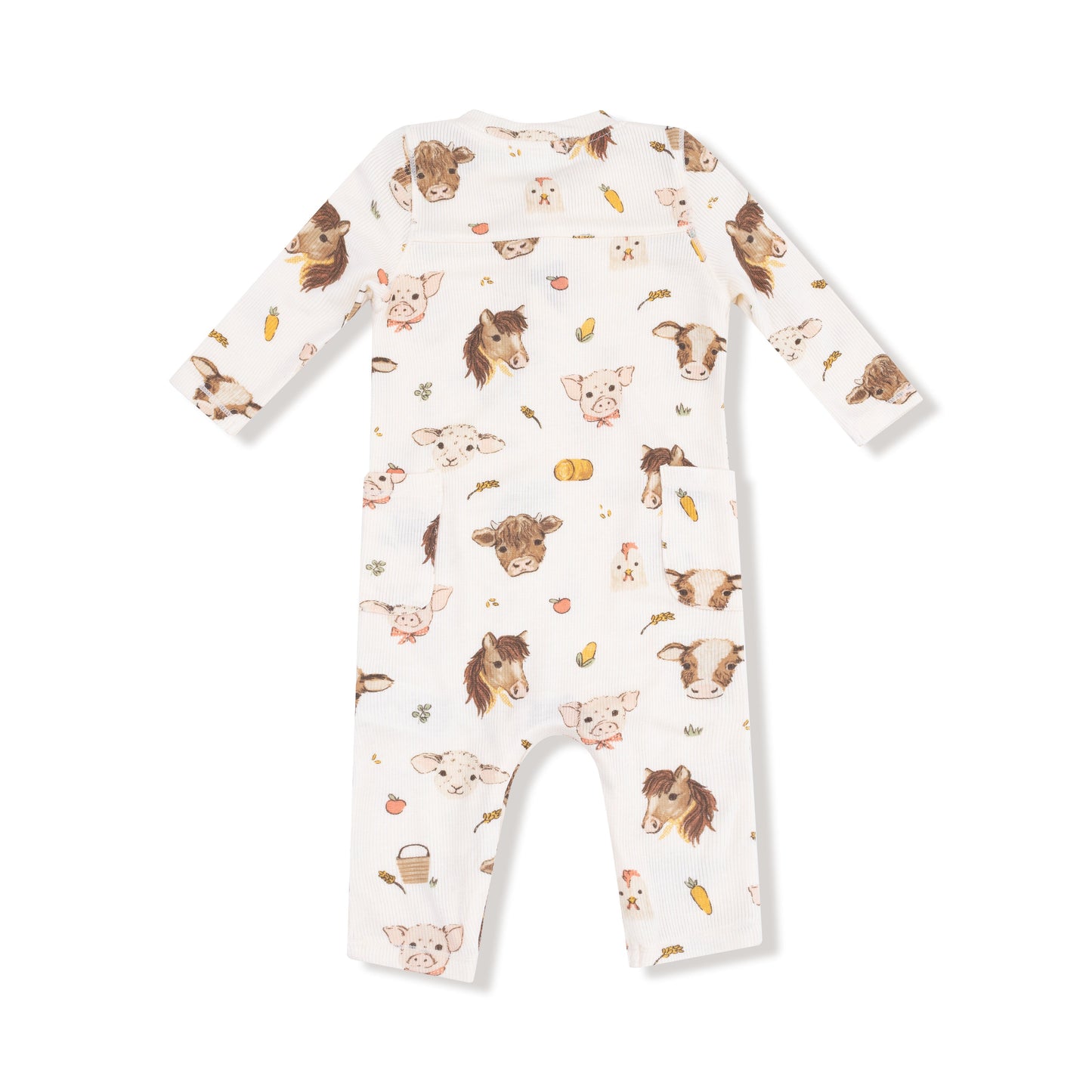 Vintage Baby Farm Animals - Uni Romper