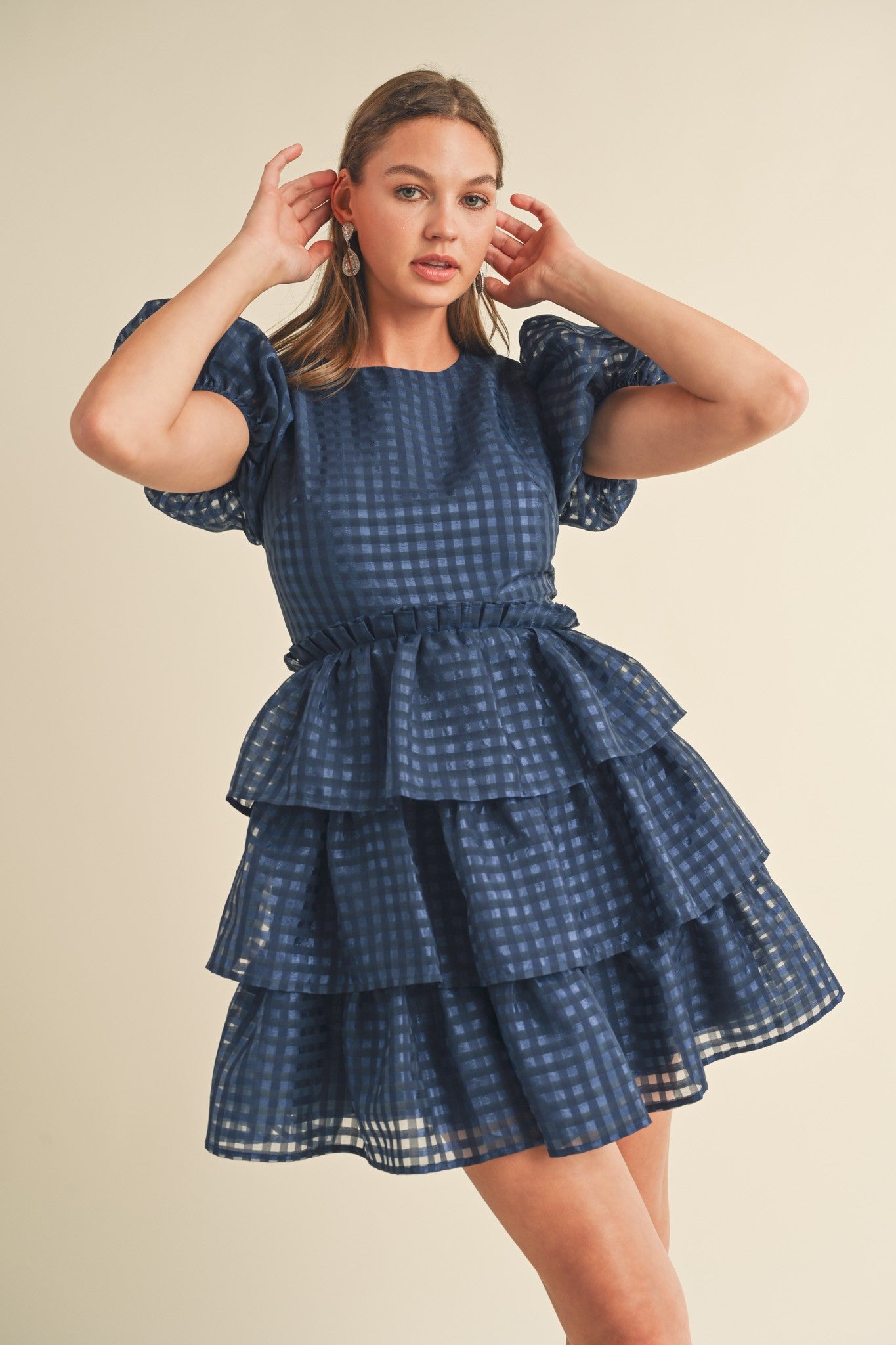 chinese dress ladies Janine Strapless Tiered Mini Dress