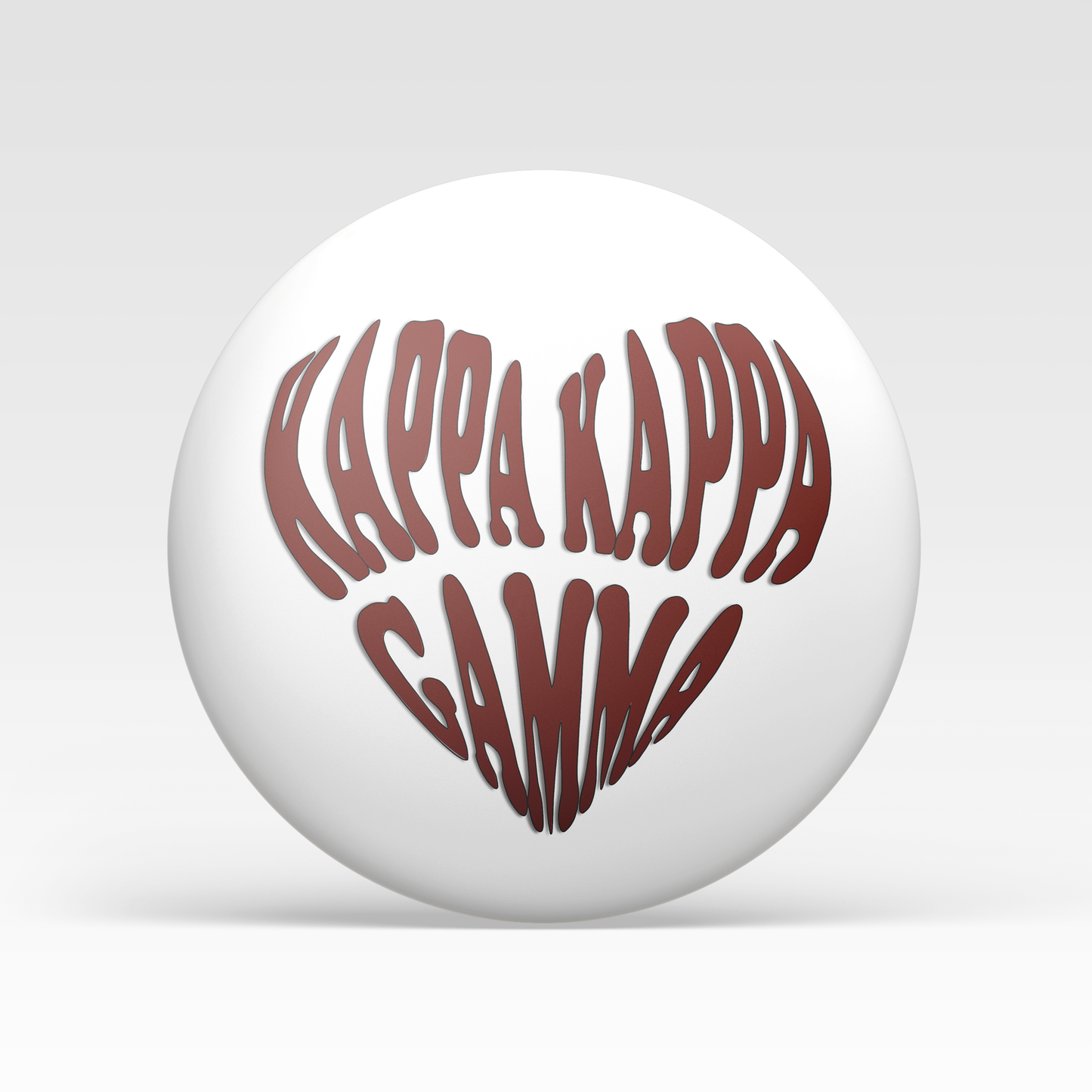 Kappa Kappa Gamma Heart - Maroon
