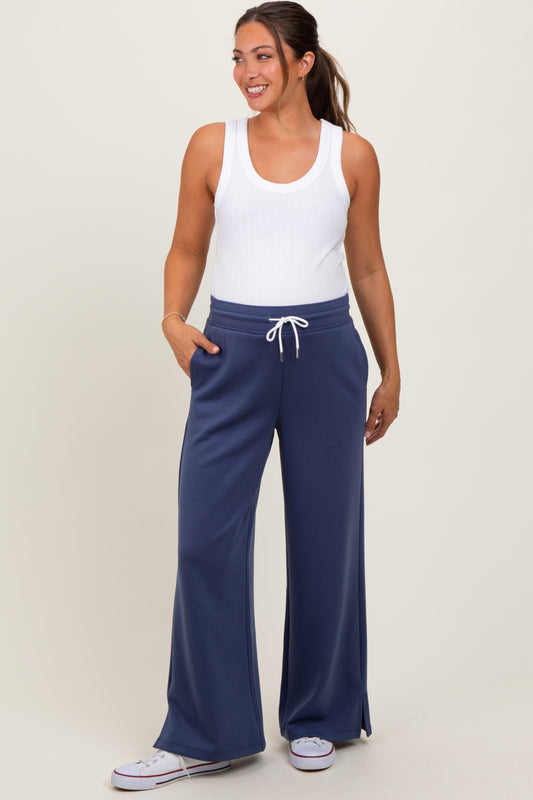 Navy Drawstring Maternity Lounge Pants