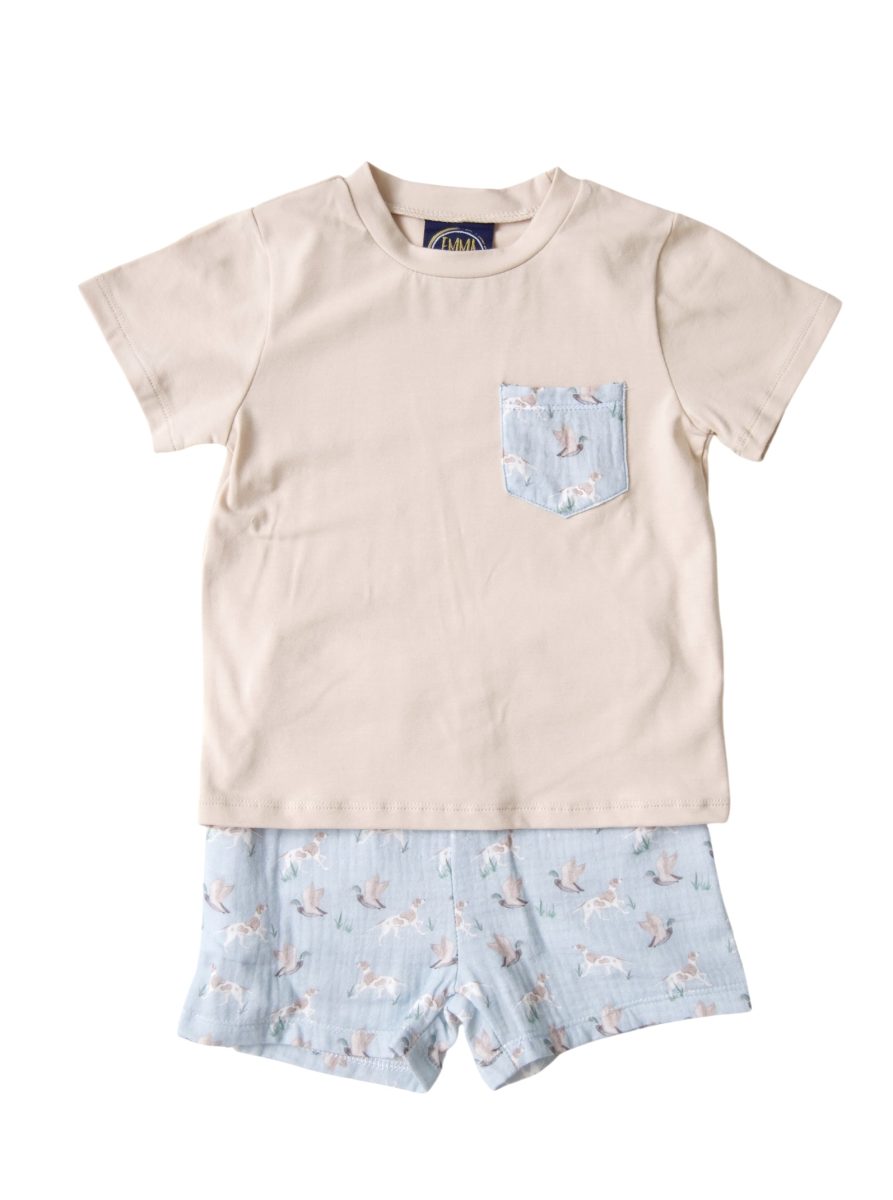 Boys Duck Hunting Short Set – Southern Duck Print Outfit | Bossier City Kids Boutique