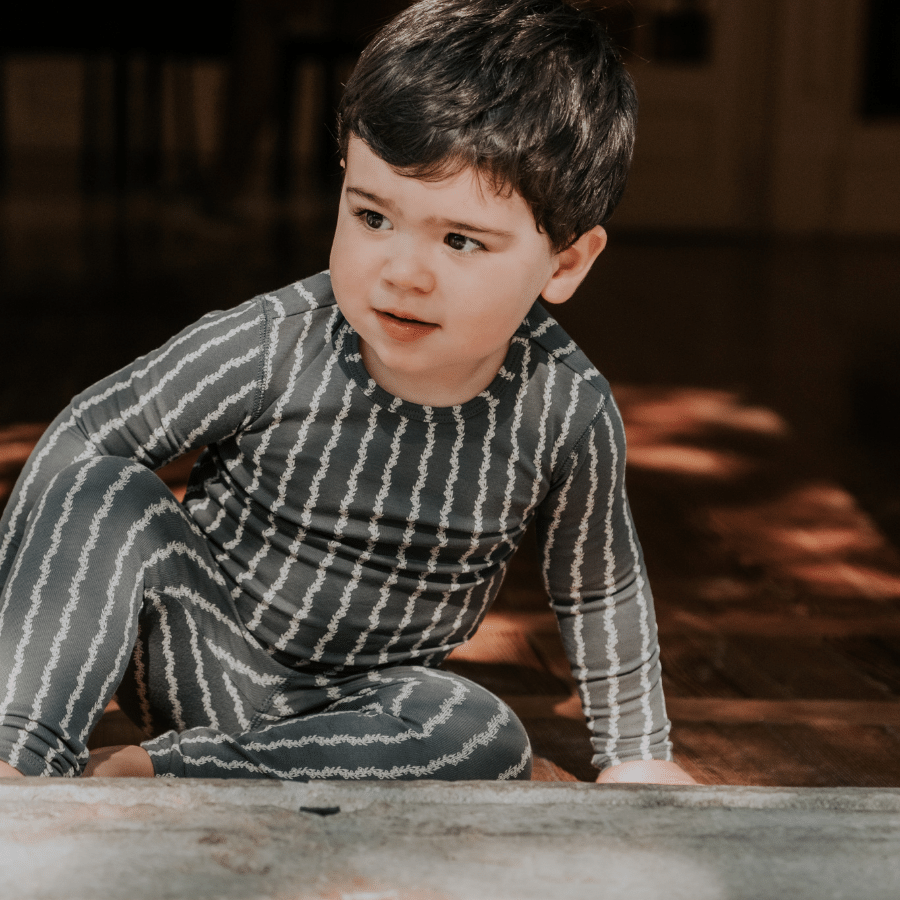 The Printed Long Sleeve Tee - Linear Stem