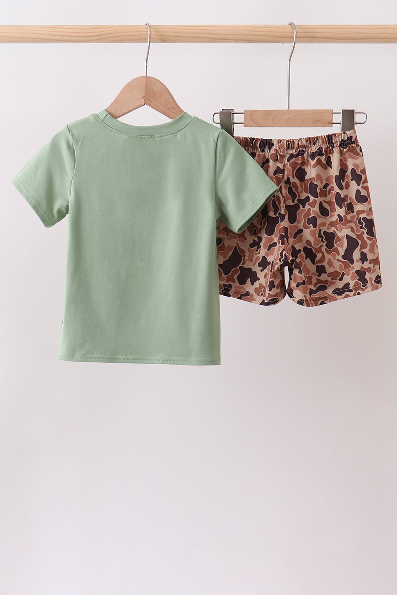 Camo Duck Embroidered Set