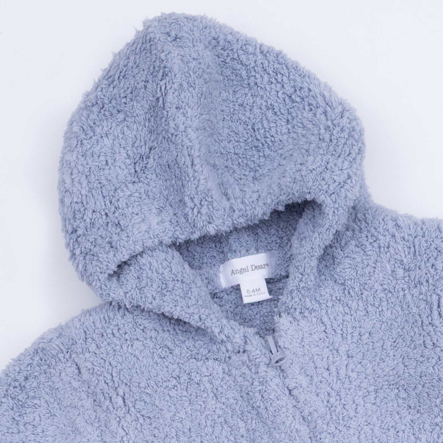 Chenille - Dusty Blue Hooded Romper