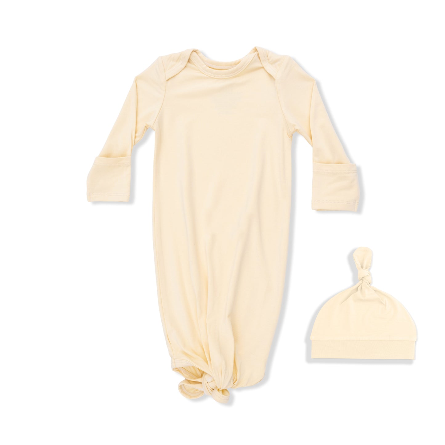 Solid Italian Straw - Knotted Gown and Hat