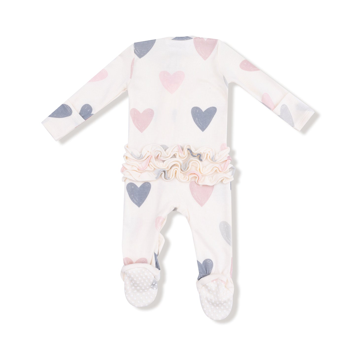 2 Way Ruffle Zipper Footie