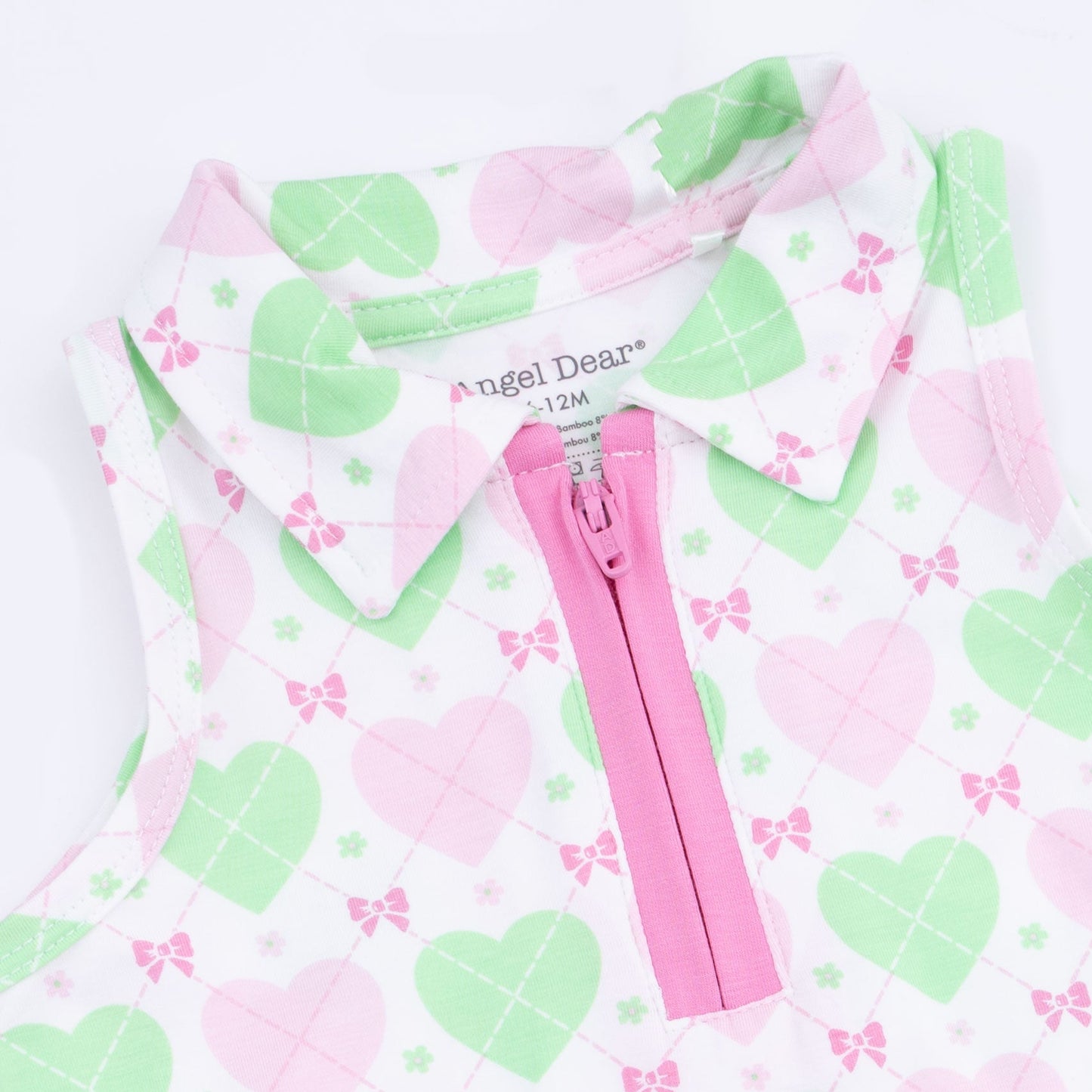 Heart Argyle - Polo Tennis Dress with Cartwheel Short