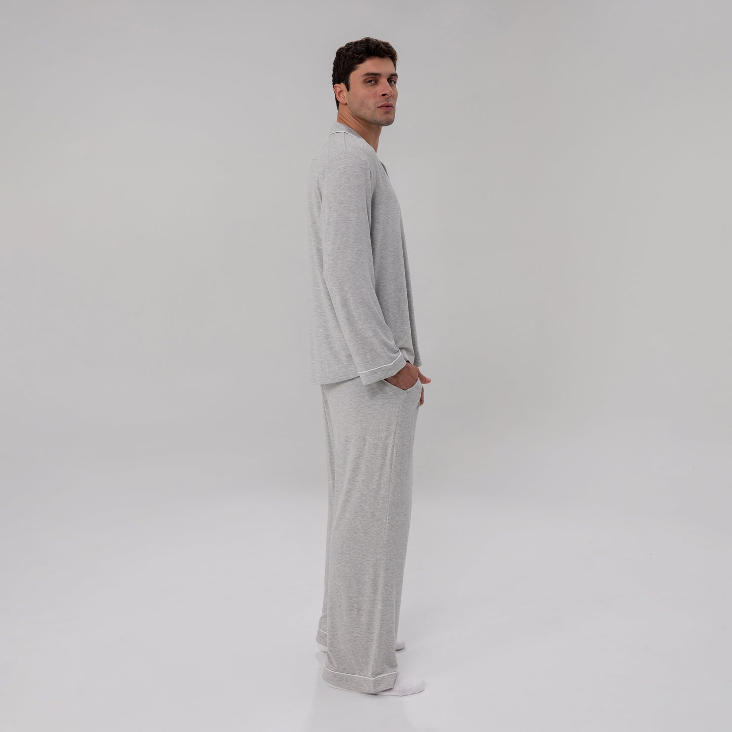 Men's Luxe Bamboo Long PJ Set
