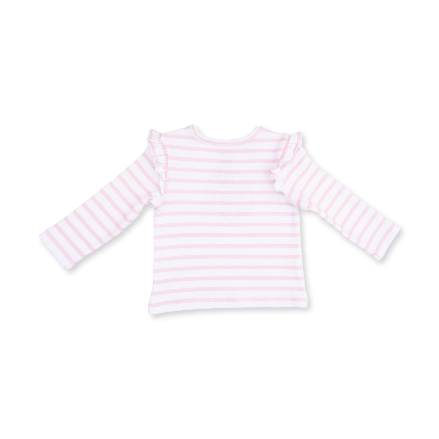 Football Helmets Pink - Long Sleeve Ruffle Tee Helmet