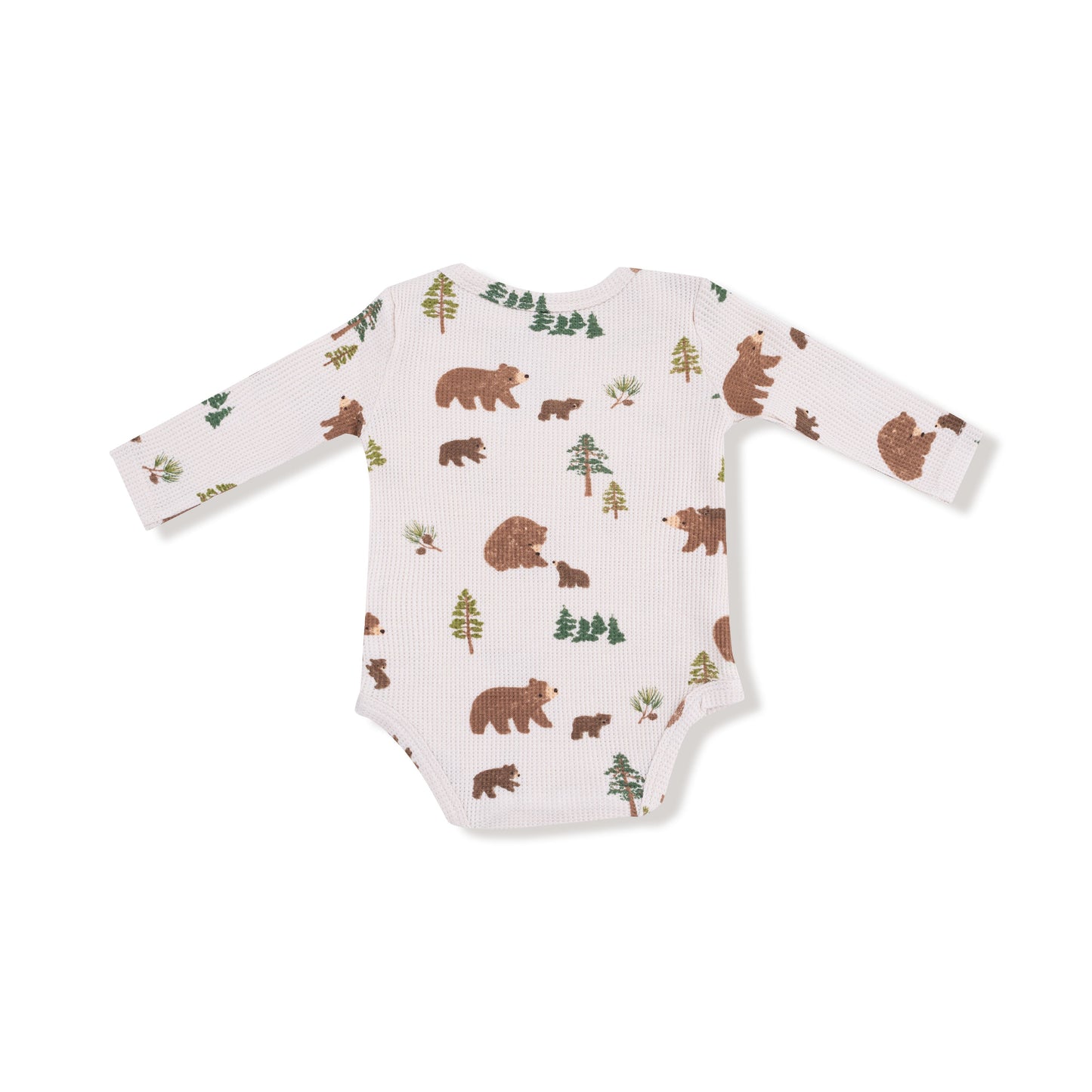 Sweet Brown Bears - Lap Shoulder Bodysuit