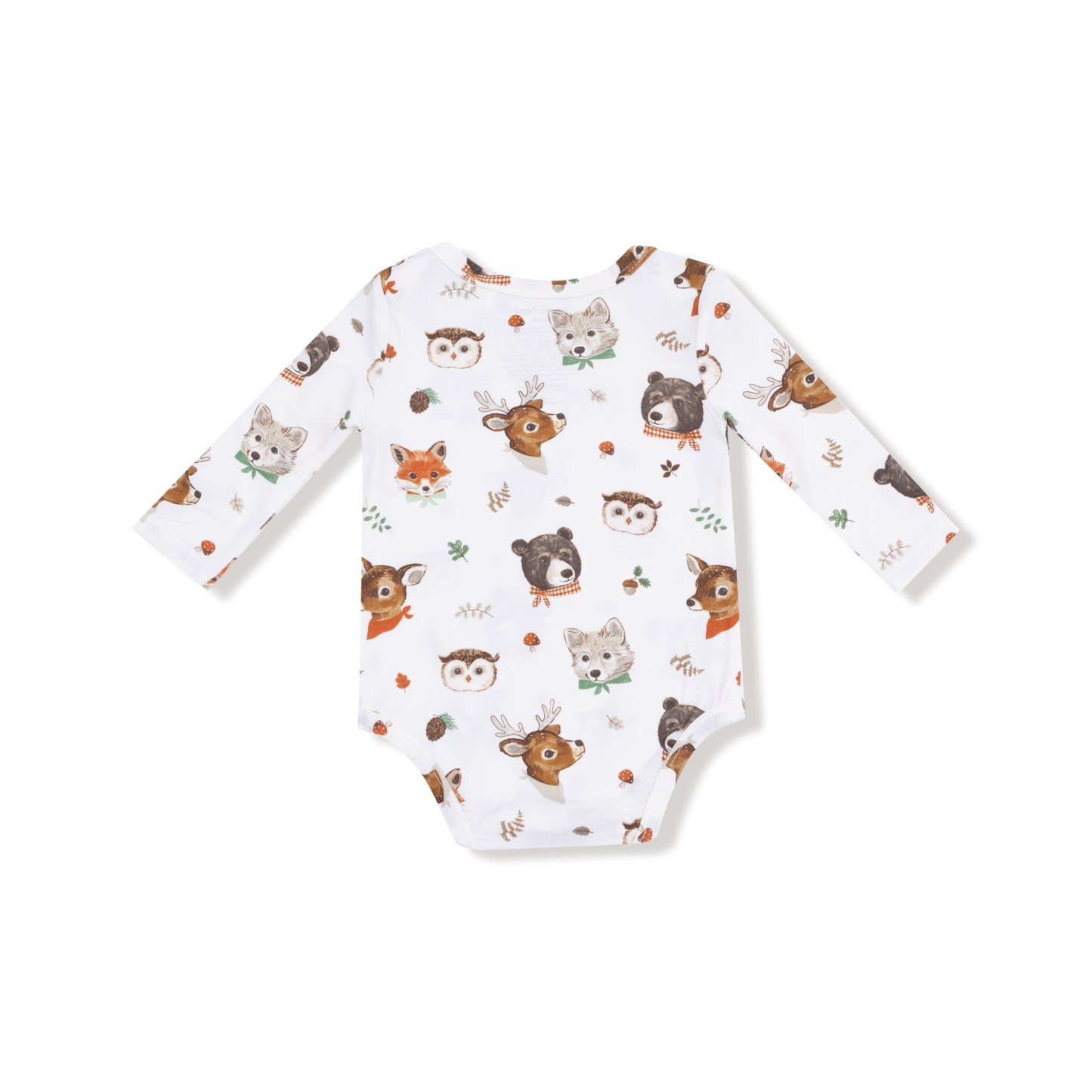 Woodland Animal Faces - Lap Shoulder Bodysuit