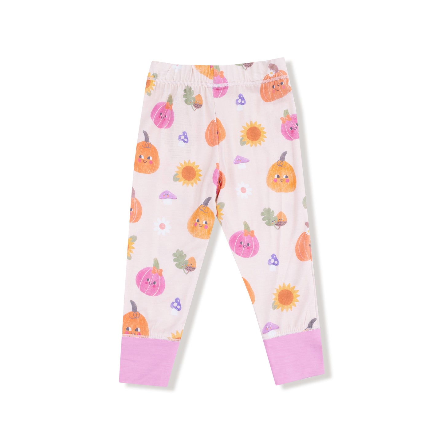 Autumn Pumpkins - Pink - Long Sleeve Loungewear Set