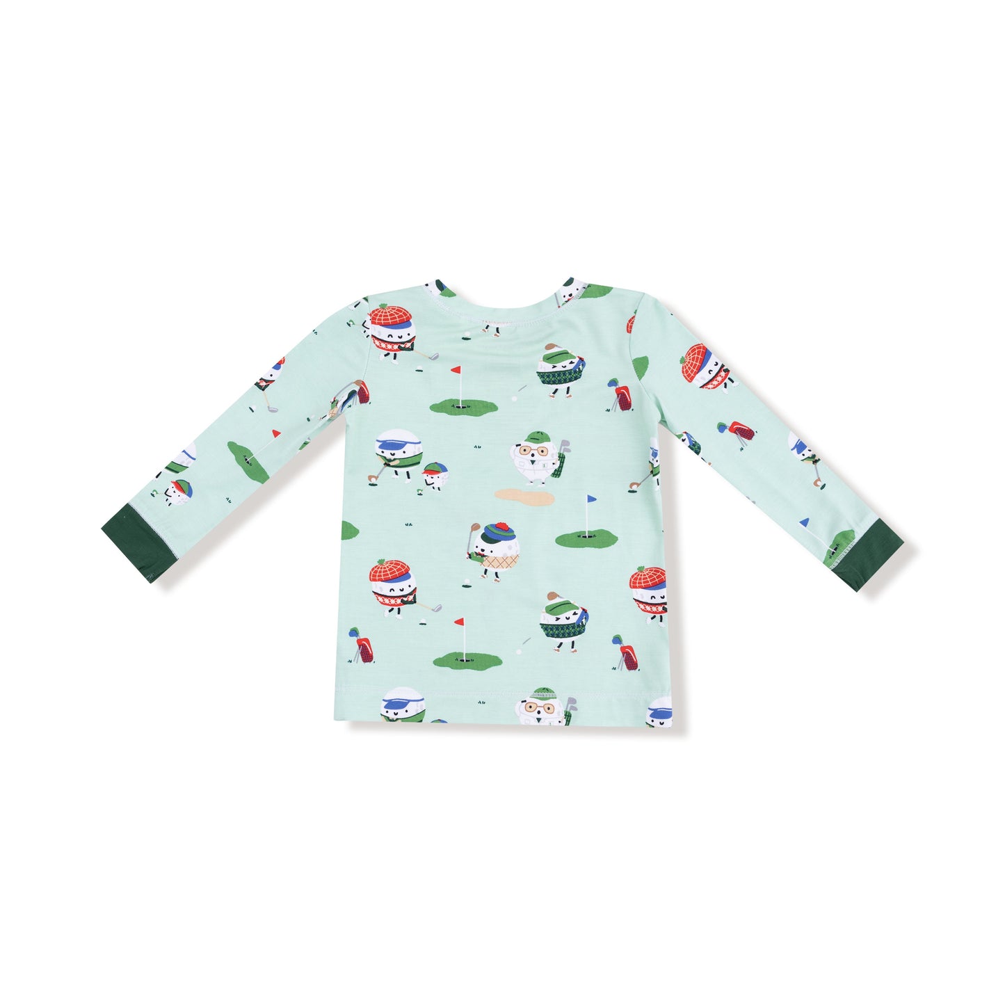 Golf Pros - Green - Long Sleeve Loungewear Set