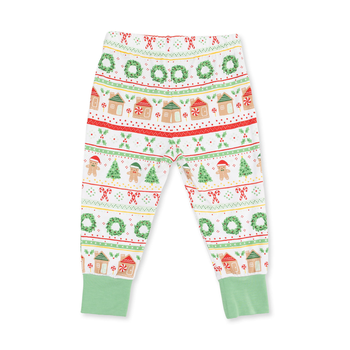 Gingerbread Fair Isle Uni - Bamboo - Long Sleeve Loungewear Set