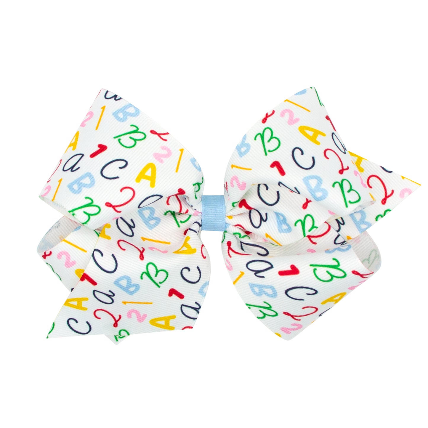 ABC's School-themed Printed Grosgrain Hair Bow