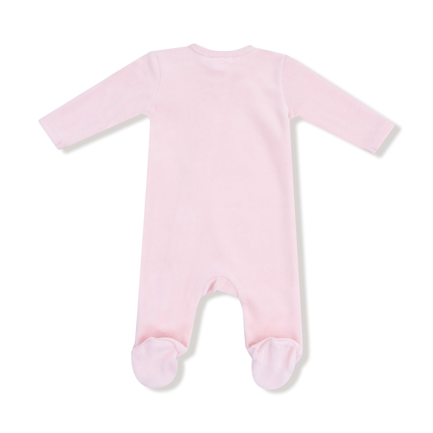 Pink Velour Footie